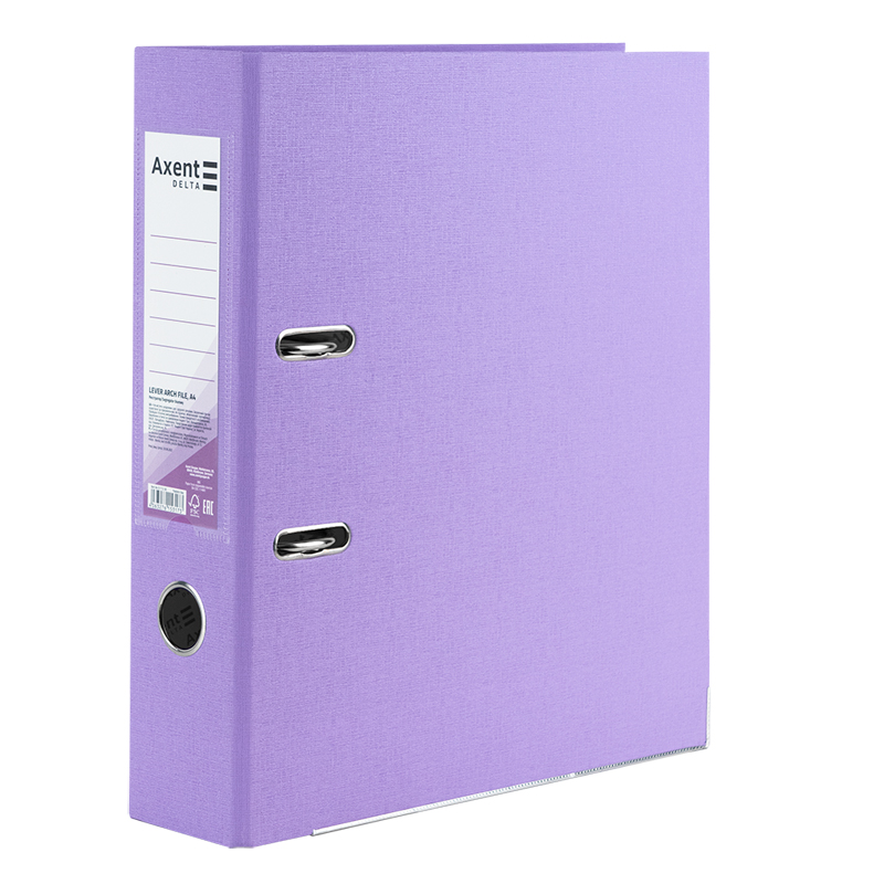 Папка-реєстратор Axent Delta D1714-36C, одностороння, A4, 75 мм, зібрана, Pastelini, бузкова